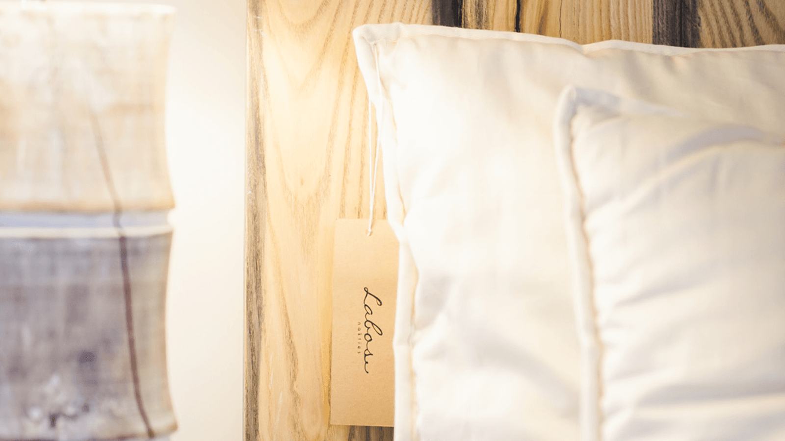 organic fabric pillow